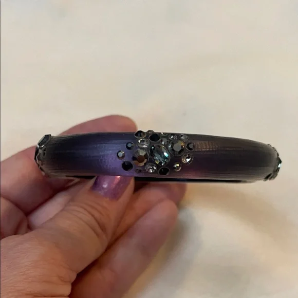 Alexis Bittar Black and purple Bangle New - Picture 1 of 5